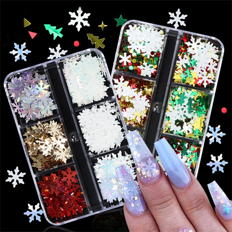 Christmas Snowflake Nail Sequins