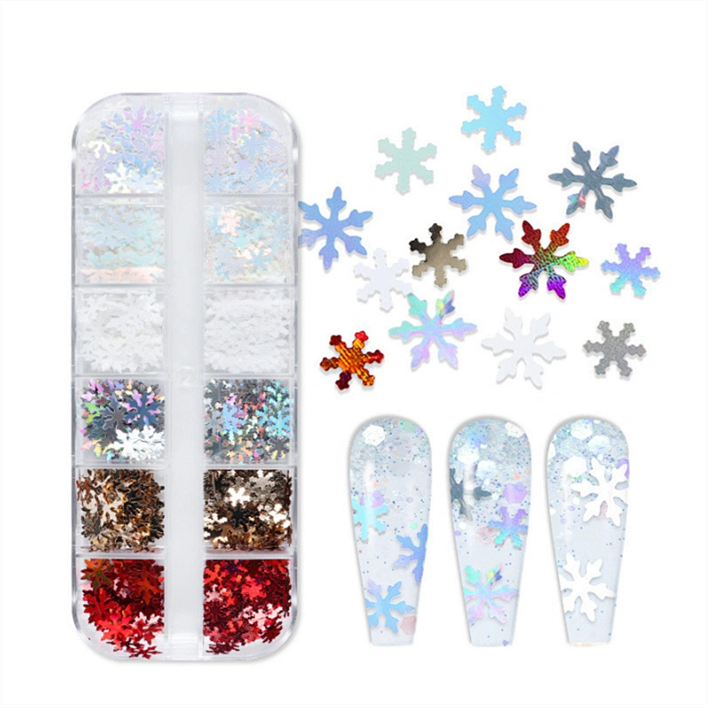 Christmas Snowflake Nail Sequins
